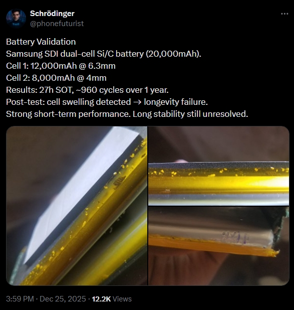 Samsung Silicon-carbon baterai