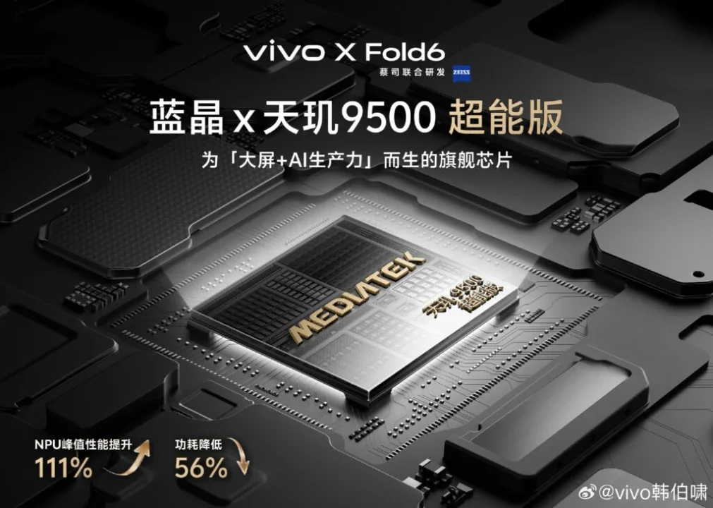 vivo X Fold6 - Dimensity 9500 Super Edition