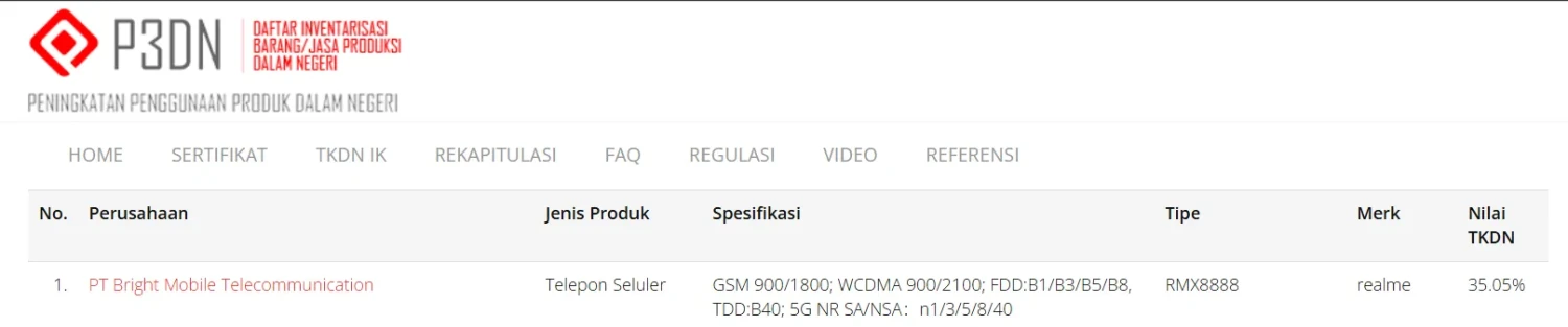 realme gt 8 tkdn