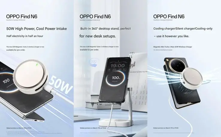 OPPO Find n6 aksesori magnetik