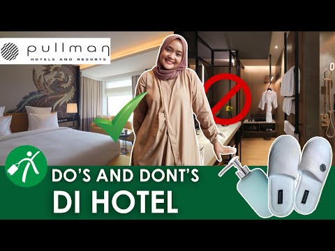 YouTube video, 1. Early Check-In, 2. Proses Check In, 3. Kunci Kamar, 4. Barang Bawaan, 5. Complimentary, 6. Sandal Hotel, 7. Safety Box, 8. Memanfaatkan Notification Card, 9. Buang Sampah, 10. Menggunakan Kamar Mandi, 1. Berisik, 2. Menjemur Pakaian Sembarangan, 3. Mengganti Power Card, 4. Perhatikan Pakaian, 5. Merokok, 6. Utamakan Keselamatan, 7. Makan di atas Kasur, 8. Mengambil barang non-komplimentari, 9. Membereskan kamar sebelum Check Out, 10. Late Check Out tanpa Informasi