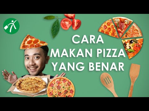 YouTube video, 1. Melipat Satu Loyang Utuh, 2. Melipat Jadi Dua Bagian, 3. Menggulung, 4. Tata Cara Makan Pizza untuk Acara Formal, 5. Cara Menyantap Pizza dengan Saus