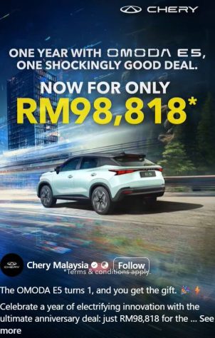 Chery-Omoda-E5-2024-RM98818-FBR-Malaysia-1