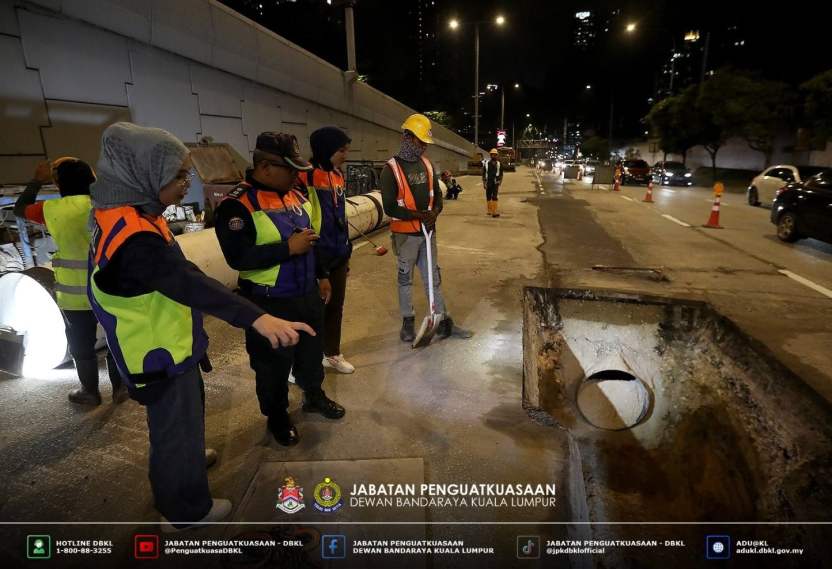 DBKL road excavation works operation 2026 3