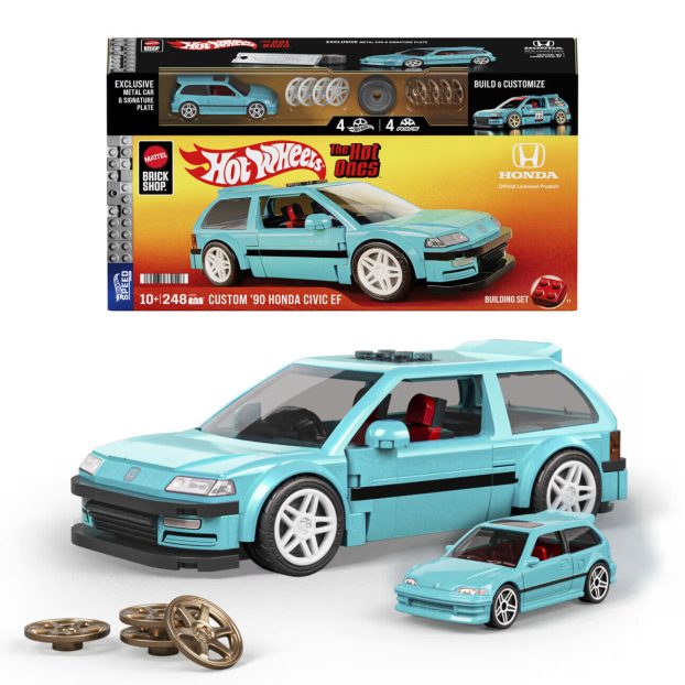 Mattel Brick Shop Hot Wheels-Honda Civic EF S2000-7