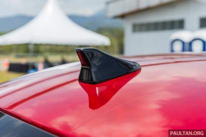 2026-Proton-Saga-1.5-Premium-MC3-Malaysia-Ext-21, Heavily-revised AMA platform with HPF steel panels, Six airbags and AEB, but only on top-spec Premium, High-output BHE15PFI, timing chain, 14.04% lower fuel consumption, New front and rear fascias with LED head- and taillights, Screens galore, plus wireless Apple CarPlay and Android Auto, Brief first impressions – quicker than Bezza, big car feel, Executive versus Premium spec comparison
