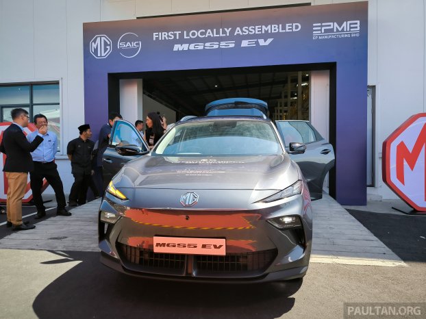 MG S5 EV CKD line-off Melaka-1