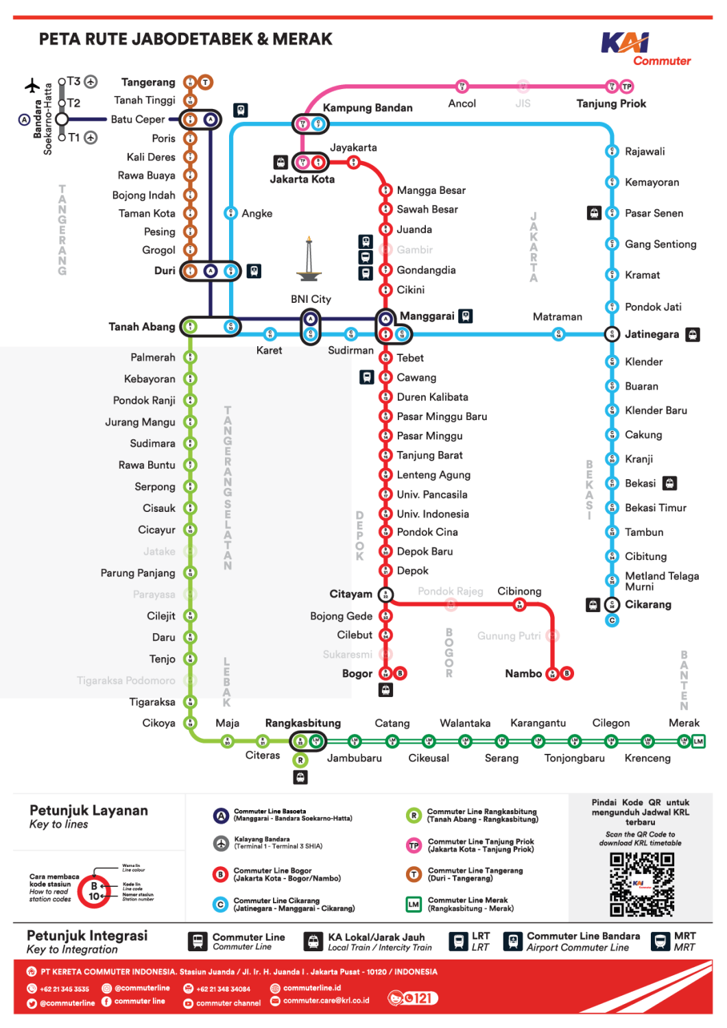 Peta Rute KRL Jabodetabek, Jadwal Terbaru 2025 April