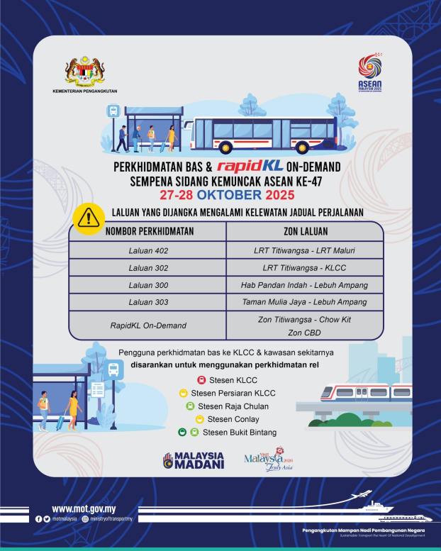 2025 ASEAN Summit Rapid KL bus changes-1