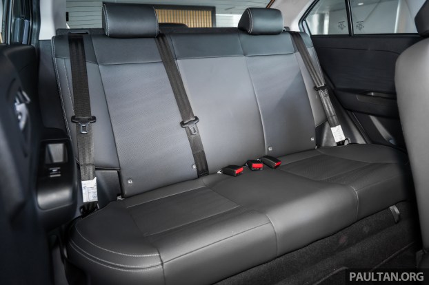 2025-Proton-Saga-MC3-Malaysia-Int-62, Prices slightly lower than expected, from RM37,990, Revised AMA platform set to spawn new Saga variants, Goodbye CamPro, hello all-new 1.5 litre BHE15PFI four-cylinder, Aisin 4A/T or Punch CVT, 4.9 litres per 100 km fuel consumption, Heavy facelift with all-new front end, LED lighting standard, New interior, twin displays, wireless Apple CarPlay and Android Auto, Six airbags and ADAS now on, but only on Premium, Standard versus Executive versus Premium