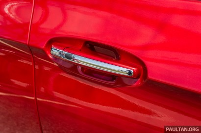 2026-Proton-Saga-1.5-Premium-MC3-Malaysia-Ext-14, Heavily-revised AMA platform with HPF steel panels, Six airbags and AEB, but only on top-spec Premium, High-output BHE15PFI, timing chain, 14.04% lower fuel consumption, New front and rear fascias with LED head- and taillights, Screens galore, plus wireless Apple CarPlay and Android Auto, Brief first impressions – quicker than Bezza, big car feel, Executive versus Premium spec comparison