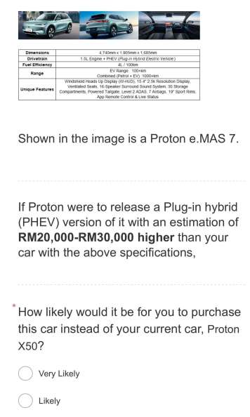 Proton eMas 7 PHEV survey