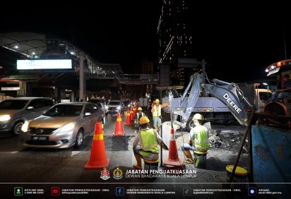 DBKL road excavation works operation 2026 4