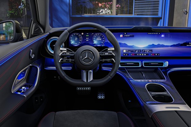 Ein Rückzugsort der Extraklasse: das Interieur der neuen elektrischen Mercedes-Benz C-KlasseA sanctuary in a class of its own: the interior of the all-new electric Mercedes-Benz C-Class