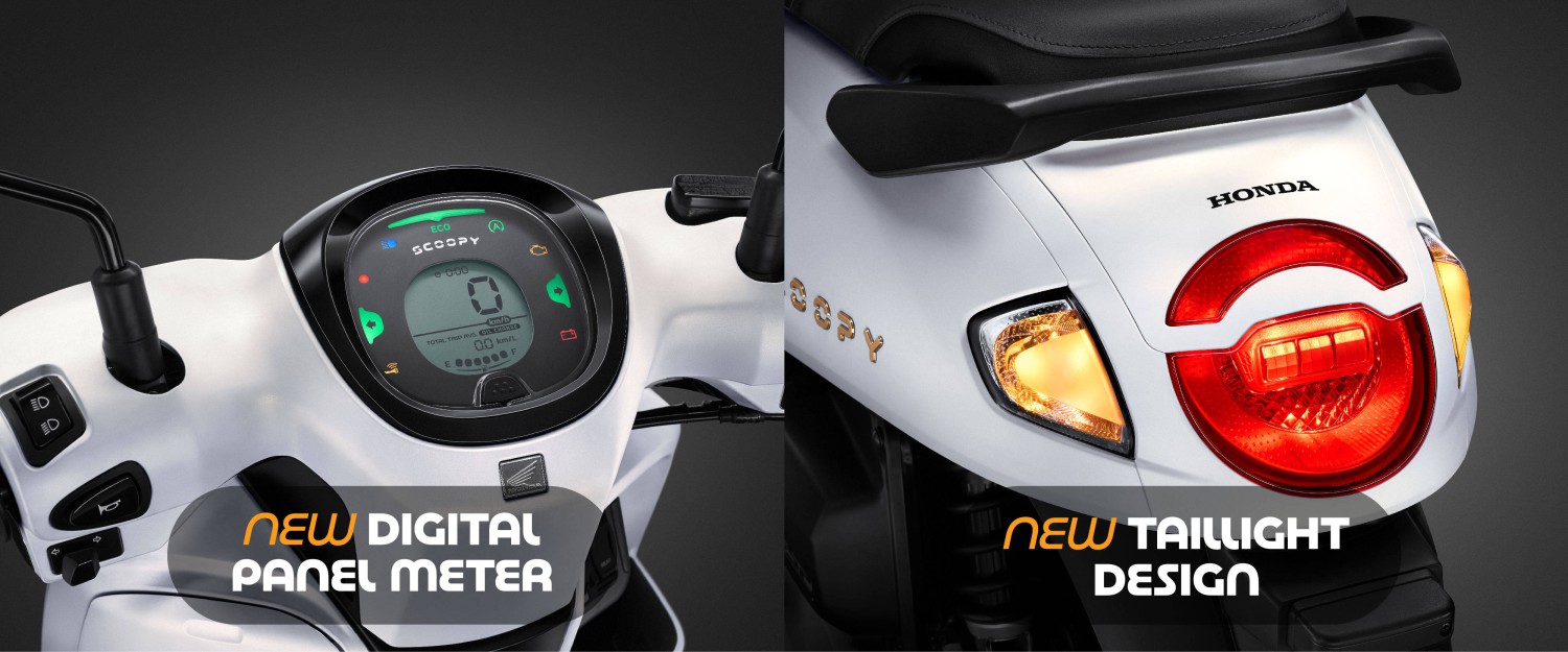 New Honda Scoopy 2025 dilengkapi panel meter digital modern, 1. Desain Stylish dan Unik yang Mencuri Perhatian, 2. Fitur Canggih yang Dukung Mobilitas Pengendara, 3. Performa Irit dan Tangguh, 4. Keamanan dan Kenyamanan Berkendara Jadi Maksimal