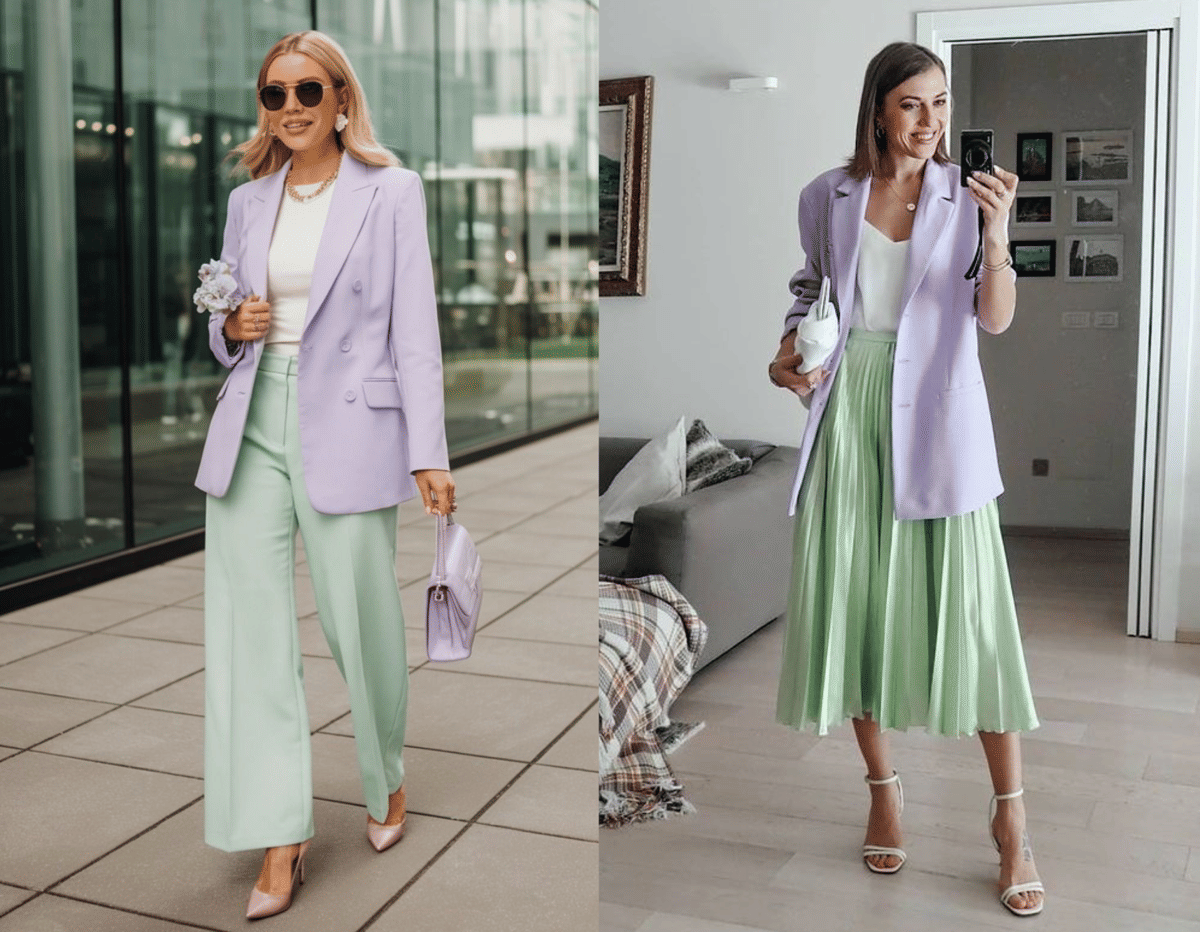 pinterest.com, 1. Blazer Lilac dan Kombinasi Serba Netral, 2. Gaya Monokrom Pakai Blazer Lilac, 3. Gaya Kasual yang Keren Pakai Blazer Lilac dan Jeans, 4. Kombinasi Blazer Lilac dan Bawahan yang Kontras  , 5. Gaya Effortless Pakai Blazer Putih dan Celana Pendek