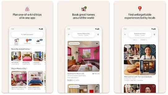 1. Airbnb, 2. My Rapid Pulse, 3. inDrive, 4. Foodpanda, 5. Touch n Go e-wallet