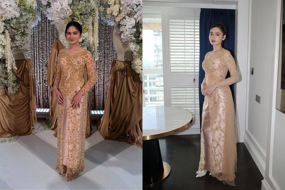 instagram.com/tissabiani/syifahadju, 1. Tampil Memukau dengan Kebaya Emas Modern, 2. Gaya Anggun dengan Dress Brokat Putih, 3. Gaun Hitam yang Memikat, 4. Tampilan Tradisional yang Berbeda dengan Kebaya Ombre, 6. Gaya Liburan Dengan Dress
