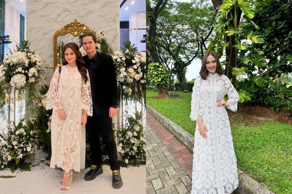 instagram.com/tissabiani/syifahadju, 1. Tampil Memukau dengan Kebaya Emas Modern, 2. Gaya Anggun dengan Dress Brokat Putih, 3. Gaun Hitam yang Memikat, 4. Tampilan Tradisional yang Berbeda dengan Kebaya Ombre, 6. Gaya Liburan Dengan Dress