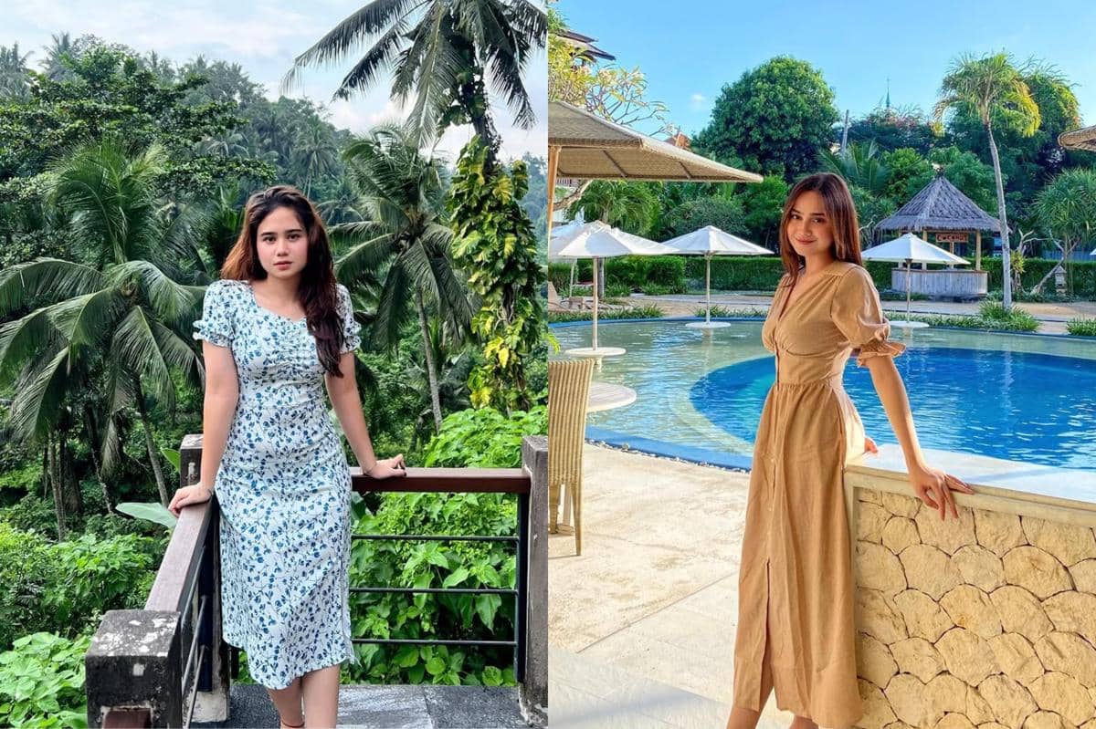 instagram.com/tissabiani/syifahadju, 1. Tampil Memukau dengan Kebaya Emas Modern, 2. Gaya Anggun dengan Dress Brokat Putih, 3. Gaun Hitam yang Memikat, 4. Tampilan Tradisional yang Berbeda dengan Kebaya Ombre, 6. Gaya Liburan Dengan Dress