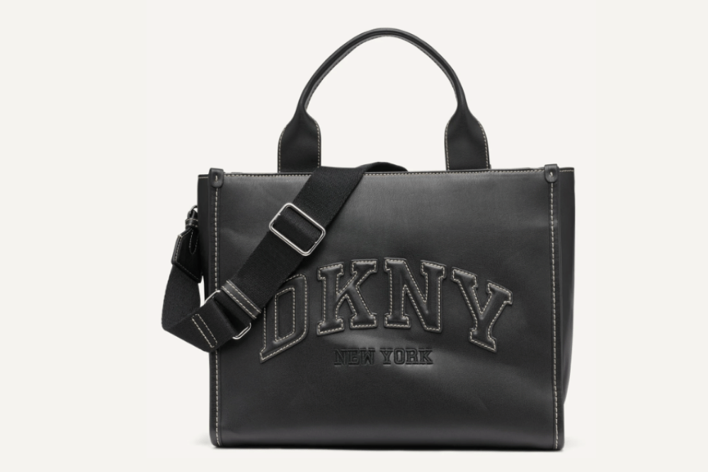 Tas DKNY, 1. Logo yang presisi dan rapi, 2. Material berkualitas, 3. Jahitan detail dan simetris, 4. Label dan tag produk, 5. Harga dan tempat pembelian