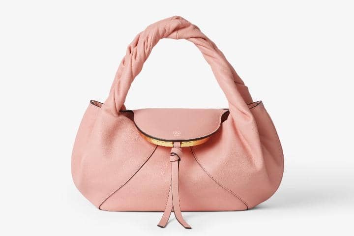 rekomendasi handbag Fendi, 1. Peekaboo ISeeU Small Blue Leather Bag with Laser-Cut Coral Bandana Motif, 2. Peekaboo ISeeU Petite Multicolour Woven Leather and Suede Bag, 3. Fendi Spy Small Pink Leather Bag, 4. Fendi Vanity Mini Bag , 5. Fendi Mini Roll Bag