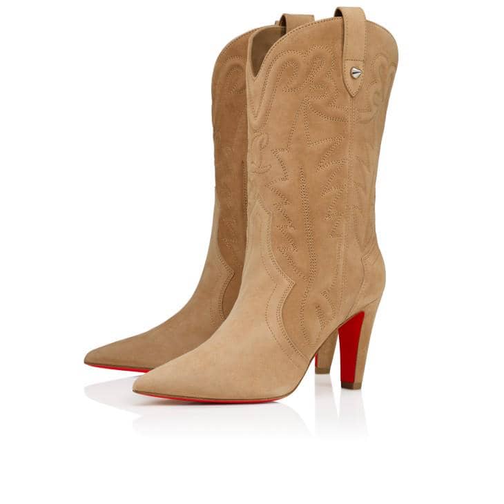 rekomendasi sepatu boots Christian Louboutin, 1. Christian Louboutin Miss Z Booty , 2. Christian Louboutin Santiabooty - Lionne, 3. Christian Louboutin Turela Low Boots, 4. Christian Louboutin Loo Booty - Lionne, 5. Christian Louboutin Dune Trott Alta - Lionne