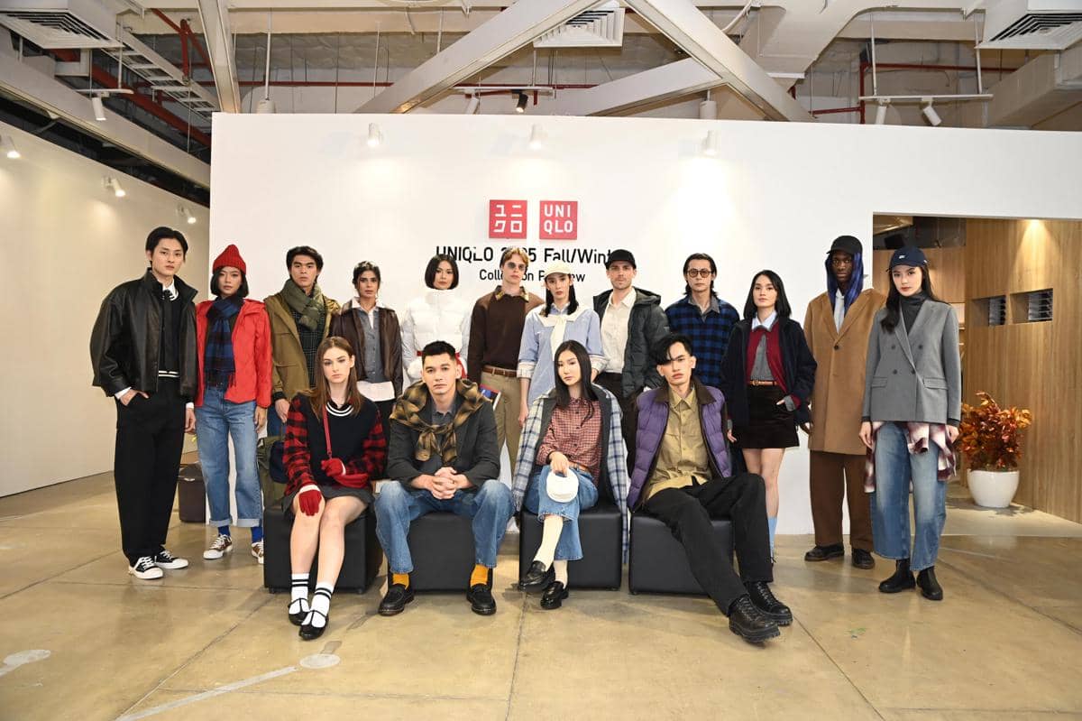 UNIQLO Fall_Winter 2025 - 1.jpg, 1. Area instalasi a la East Coast Amerika, 2. Instalasi lainnya yang bernuansa Upstate New York, 3. Area interaktif untuk merasakan teknologi pakaian UNIQLO, 4. Mengetahui jenis jeans yang tepat sesuai bentuh tubuh, 5. Koleksi sudah bisa didapatkan di toko offline dan online
