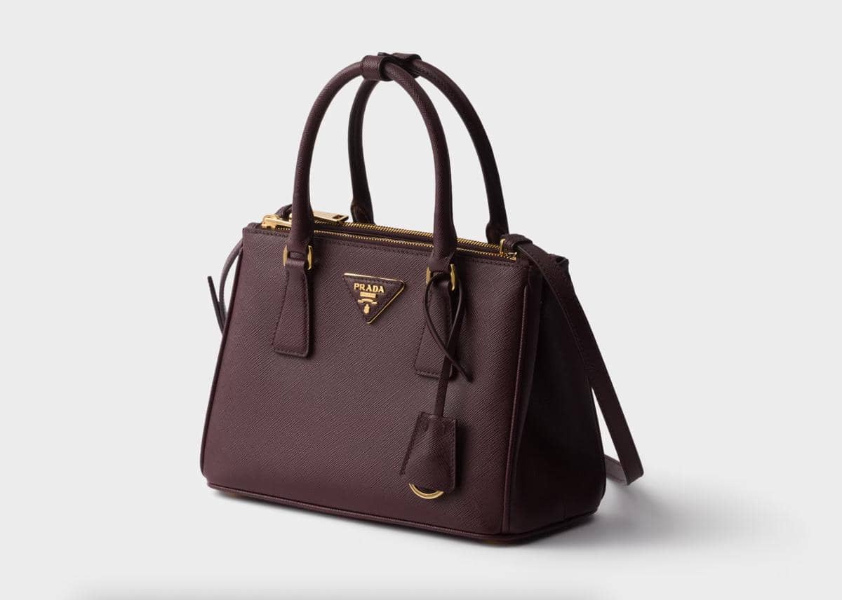 prada.com, 1. Small Prada Galleria Saffiano Leather Bag, 2. Prada Arqué Small Leather Shoulder Bag, 3. Prada Re-Edition 2005 Re-Nylon Bag, 4. Prada Cleo Brushed Leather Shoulder Bag, 5. Prada Aimée Leather Shoulder Bag