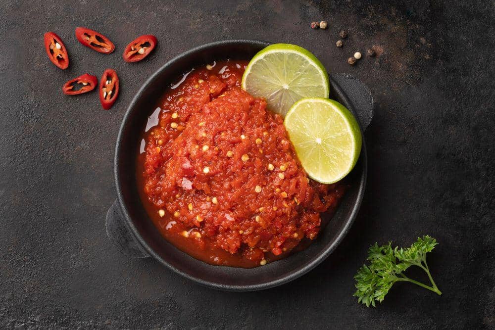 Ilustrasi sambal bawang jeruk limau. (freepik.com/freepik), 1. Resep Sambal Bawang Ijo, 2. Resep Sambal Bawang Terasi, 3. Resep Sambal Bawang Tomat, 4. Resep Sambal Bawang Ebi, 5. Resep Sambal Bawang Jeruk Limau
