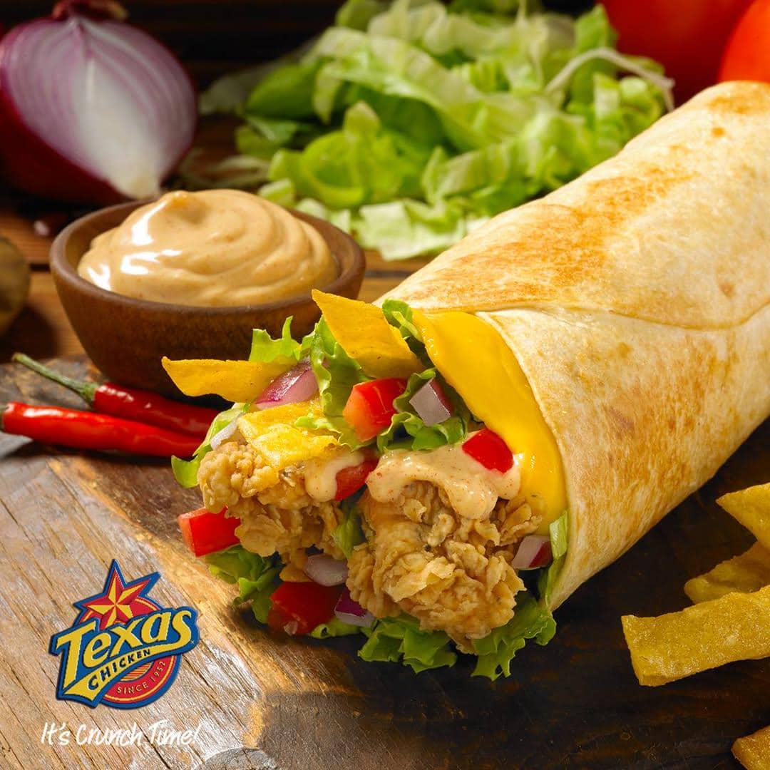 Mexicana Wrap, 1. Ayam Goreng Krispi, 2. Mexicana Wrap, 3. Honey Butter Biscuits , 4. Ati & Ampela Krispi, 5. Mexicana Burger