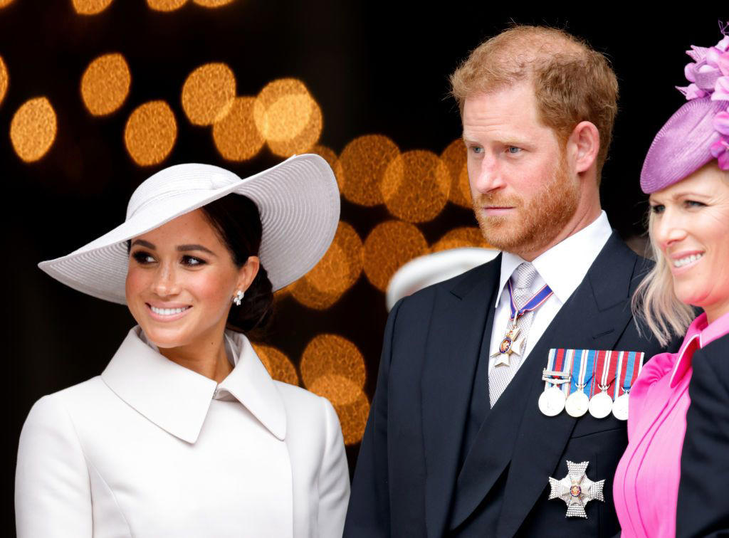 July 2016: Meghan Markle and Prince Harry meet., November 2016: Meghan and Harry go public with their relationship., March 2017: They are seen at Harry’s charity polo match., May 2017: Meghan attends Pippa Middleton’s wedding., August 2017: They celebrate Meghan’s 36th birthday., Nov. 20, 2017: Meghan moves to London., Nov. 27, 2017: They announce their engagement., May 19, 2018: Harry and Meghan celebrate their wedding., October 2018: Meghan is pregnant with their first child., May 6, 2019: Meghan and Harry welcome their son, Archie., January 2020: They step back from their duties as senior royals., March 2020: The family moves to Montecito, California., September 2020: They share their new Netflix deal., November 2020: Meghan announces she had a miscarriage., December 2020: They strike a deal with Spotify., February 2021: Meghan is pregnant again., March 2021: They sit down for a bombshell interview with Oprah Winfrey. , June 2021: Meghan and Harry welcome Lilibet., June 2022: They return to the U.K. for Queen Elizabeth's Platinum Jubilee., September 2022: The couple returns to Windsor Castle again following the Queen's passing. , June 2023: The couple end their Spotify deal., July 2023: A source debunks false breakup rumors., September 2023: They really enjoyed the Beyoncé concert., Late September 2023: The couple went on a secret vacation to Portugal., March 2024: The pair had a date night in Austin., May 2024: The couple visited Nigeria together., May 19, 2024: Meghan and Harry celebrate their sixth wedding anniversary., June 2024: The family skips Trooping the Colour due to not being invited., November 2024: Meghan shares their plans for a family Thanksgiving., December 2024: Prince Harry speaks out on the persistent divorce rumors., April 2025: The couple enjoy a trip to New York City., May 2025: They let loose at a Beyoncé concert.