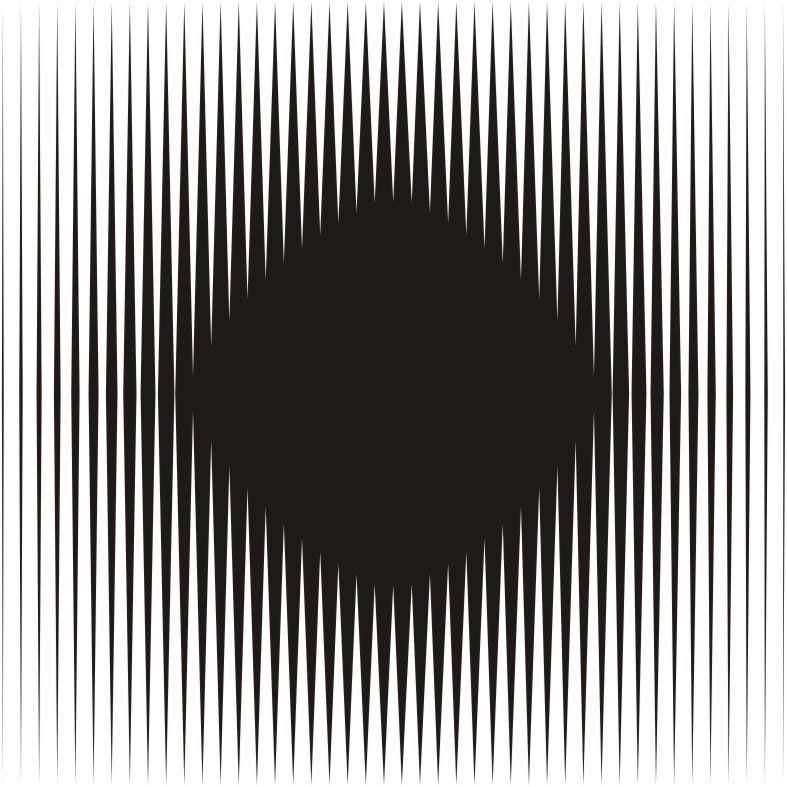 Is this black shape growing larger? It doesn’t stop turning!, Is the ball rolling, or is the floor moving?, These waves make me feel sick!, Do you see the pulsing black circles?, Look just outside the image., Can you focus on a gray dot?, Is this an image of vases, or two people in conversation?, Look at the image upside down—you’ll see!, Our brains just don’t like this one., Is this black shape growing larger?, Is this image 2 D or 3 D?, These lines never meet!, These stairs—how do they work?, Do you feel like you’re being watched?, Who is on the bottom? Who is on the top?, You think this is a normal fork? Look again!, Which of these orange circles is the largest? Neither one!, Yes—these circles are perfectly round!, Be careful not to fall in! Oh—this is a painting?