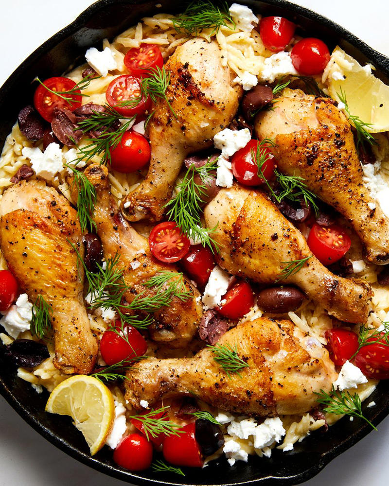 Brown Sugar Salmon, One-Pot Baked Risotto With Blistered Tomatoes & Burrata, Sheet-Pan Roasted Red Onion Chicken, Lunch Lady Sheet-Pan Pizza, Stuffed Peppers, Harvest Caesar Salad, Chicken Quesadillas, Dirty Martini Steak Frites, Creamy Butternut Squash Orzo, Smash Burger Tacos, Steak With Bourbon Garlic Cream Sauce, Black Bean Sweet Potato Taco Skillet, Veggie Burgers, Pad See Ew, Chicken Fajita Casserole, Cauliflower Tacos, Sesame Tofu & Broccoli, BBQ Sheet-Pan Chicken, Cobb Salad, Bánh Mì Turkey Burgers, Sheet-Pan Roasted Halloumi & Broccolini, Creamy Peanut-Lime Chicken With Noodles, Mediterranean Pizza, Burger Bowls, Summer Roll Bowl, Marry Me Chicken, BBQ Chicken Skillet Pizza, Creamy Sun-Dried Tomato Salmon & Orzo, Chicken Tacos, Surf 'n' Turf Foil Packs, Mediterranean Stuffed Meatballs, Lobster Ravioli, Sheet-Pan Tikka Masala, Ground Beef Stir-Fry Teriyaki Bowls, Baked Salmon, Creamy Feta & Tomato Chicken, Vegetable Curry, Detroit-Style Pizza, Tequila-Lime Chicken Thighs, Coconut Chickpea & Sweet Potato Curry, Carnitas, Taco Gnocchi Bake, Sushi Bake, Sushi Bowls, Steak & Potato Skillet, Perfect Chicken Alfredo, Coconut Braised Cabbage, Miso Salmon & Farro Bowl, Chicken Broccoli Alfredo Pizza, Enchilada Stuffed Shells, Cabbage Parmesan, Sheet-Pan Garlicky Shrimp & Veggies, Thai-Inspired Basil Beef Bowls, Peruvian-Style Chicken With Green Sauce, Buffalo Chicken Parm, One-Pan Tuna Pasta, Za'atar Sheet Pan Chicken, Pizza Orzo, Baked Feta Pasta, Pad Thai, Creamy Tomato Vegan Pasta, Cacio E Pepe, Thai-Style Red Curry Meatballs, Air Fryer Beef & Broccoli, Brie Spaghetti, Green Chile Chicken Skillet Enchiladas, Feta & Herb-Crusted Salmon, Orange Chicken, Sheet-Pan Harissa Chicken & Sweet Potatoes, Linguine With Clams, Dragon Roll, Butter Chicken, Cheesy Chorizo, Chickpea & Crispy Rice Skillet, Roasted Red Pepper Shrimp Linguine, One-Pan Greek Chicken Drumsticks, Garlic-Parm Gnocchi, Extra Lemony Seitan Piccata, Salmon & Potato Skillet, Caprese Chicken & Polenta Bake, Coconut Curry Salmon