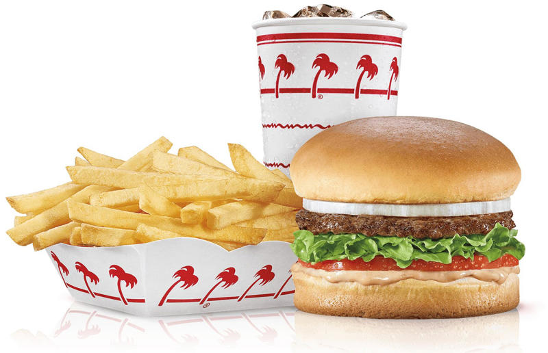 California: Hamburger, In-N-Out Burger, various locations 54. Tennessee: Dyer's Single, Dyer's Burgers, Memphis, 53. Alabama: hamburger, Dub's Burgers, Athens, 52. Connecticut: The Original Burger, Louis' Lunch, New Haven, 51. California: Steakburger, The Apple Pan, Los Angeles, 50. Iowa: hamburger, B-Bops, various locations, 49. Maine: hamburger, Black Cow, Portland, 48. New Jersey: hamburger, White Manna, Hackensack, 47. New Hampshire: hamburger, Gilley’s Diner, Portsmouth, 46. Massachusetts: Hamburg, White Hut, West Springfield, 45. California: hamburger, In-N-Out Burger, various locations, 44. District of Columbia: Farmhouse Burger, Good Stuff Eatery, Georgetown, 43. Mississippi: Slugburger, Latham's Hamburger Inn, New Albany, 42. Utah: Big Ben, Burger Bar, Roy, 41. Wisconsin: hamburger, Sobelman's Pub & Grill, Milwaukee, 40. Wyoming: The Liberty Burger, Liberty Burger, Jackson, 39. Illinois: House-blend prime beef burger, Butcher & The Burger, Chicago, 38. Arizona: The Standard at The Stand Arcadia Burger Shoppe, Phoenix, 37. Colorado: Cricket Burger, The Cherry Cricket, Denver, 36. New York: Luger burger, Peter Luger Steakhouse, New York City, 35. Delaware: FTC, Farmer & the Cow, Wilmington, 34. Minnesota: Jucy Lucy, Matt’s Bar, Minneapolis, 33. Pennsylvania: hamburger, M2O Burgers & Salads, Philadelphia, 32. South Carolina: Classic, Big Gun Burger Shop, Charleston, 31. Idaho: The Classic, Holy Cow!, Nampa, 30. Kansas: House Burger, Dempsey's Burger Pub, Wichita, 29. Missouri: hamburger, Town Topic, Kansas City, 28. Nebraska: The Original, Cheeseburgers, Omaha, 27. New Mexico: Rustic, Rustic On The Green, Albuquerque, 26. Indiana: Smash burger, Workingman’s Friend, Indianapolis, 25. Vermont: Worthy Burger, Worthy Burger, South Royalton and Woodstock, 24. Arkansas: traditional hamburger, Hugo's, Fayetteville, 23. Texas: Tookie's Burger, Tookie's Hamburgers & More, Kemah, 22. Nevada: Plain Jane, Beefy's, Reno, 21. Georgia: Green Truck Classic, Green Truck Pub, Savannah, 20. New York: hamburger, All-American Hamburger Drive-In, Massapequa, 19. North Dakota: Carport, Sickies Garage Burgers & Brews, various locations, 18. Michigan: sliders, Motz’s Burgers, Detroit, 17. Michigan: Ground Round, Miller’s Bar, Dearborn, 16. Florida: hamburger, Mac's Drive-Thru, Gainesville, 15. West Virginia: Oscar, Oscar’s Breakfast, Burgers & Brews, Barboursville, 14. North Carolina: hamburger, Brooks’ Sandwich House, Charlotte, 13. Kentucky: The Purist, Bard's Burgers & Chili, Covington, 12. Maryland: Hamburger, Burger Bros., Towson, 11. Oklahoma: single onion burger, Tucker's Onion Burgers, various locations, 10. Rhode Island: Stanley Burger, Stanley’s Famous Hamburgers, Central Falls, 9. Virginia: Beauvine, Beauvine Burger Concept, Richmond, 8. Oregon: The Original 100, Hwy 101 Burger, Lincoln City, 7. Ohio: hamburger, Kewpee Hamburgers, Lima, 6. Hawaii: hamburger, Kua Aina Sandwich Shop, Haleiwa, 5. Alaska: The Burger Stop, Tommy's Burger Stop, Anchorage, 4. Montana: Hamburger, The Burger Drive, Billings, 3. Washington: Seattle Classic, Von's 1000 Spirits, Seattle, 2. Louisiana: Butcher Burger, Cochon Butcher, New Orleans
