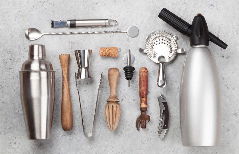 Fancy cocktail set 29. Microwave egg poacher, 28. Garlic crusher, 27. Electric juicer, 26. Meat-shredding claws, 25. Electric egg boiler, 24. Salad spinner, 23. Yolk separator, 22. Burger press, 21. Hot dog maker, 20. Electric can opener, 19. Avocado keepers, 18. Yogurt maker, 17. Herb keeper, 16. Mandoline slicer, 15. Breakfast sandwich maker, 14. Whipped cream dispenser, 13. Herb scissors, 12. Spiralizer, 11. Strawberry huller, 10. Fancy cocktail set, 9. Electric kitchen knife, 8. Bacon press, 7. Popcorn maker, 6. Electric salt and pepper grinders, 5. Cupcake/muffin maker, 4. Carrot sharpener, 3. Melon baller, 2. Pizza scissors