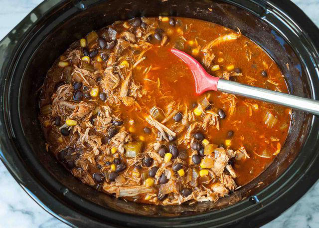 1. Slow Cooker Jambalaya, 2. Mississippi Chicken, 3. Slow Cooker Corned Beef and Cabbage, 4. Slow Cooker Cider Pulled Pork, 5. Slow Cooker Green Bean Casserole, 6. Slow Cooker Spinach Feta Dip, 7. Slow Cooker Stuffing, 8. Easy Slow Cooker Chicken Chili, 9. Slow Cooker Bourbon Short Ribs with Cheesy Grits, 10. Jamaican Beef Stew with Scotch Bonnets, Ginger, and Allspice, 11. Slow Cooker Chicken and Rice Casserole, 12. Slow Cooker Lamb Stew with Pomegranate Molasses, 13. Slow Cooker Meatballs in Tomato Sauce, 14. Slow Cooker Chickpea Curry with Sweet Potatoes and Red Peppers, 15. Slow Cooker Pot Roast, 16. Slow Cooker Banana Bread Pudding, 17. Slow Cooker Beef and Bean Chili, 18. Slow Cooker Mexican Pulled Pork Tacos, 19. Slow Cooker Pumpkin Soup, 20. Slow Cooker Boston Baked Beans, 21. Slow Cooker Chicken Tacos, 22. Slow Cooker Spiced Oatmeal, 23. Slow Cooker Dr Pepper Pulled Pork, 24. Spiced Mulled Wine, 25. Slow Cooker Taco Soup, 26. Slow Cooker Mashed Potatoes