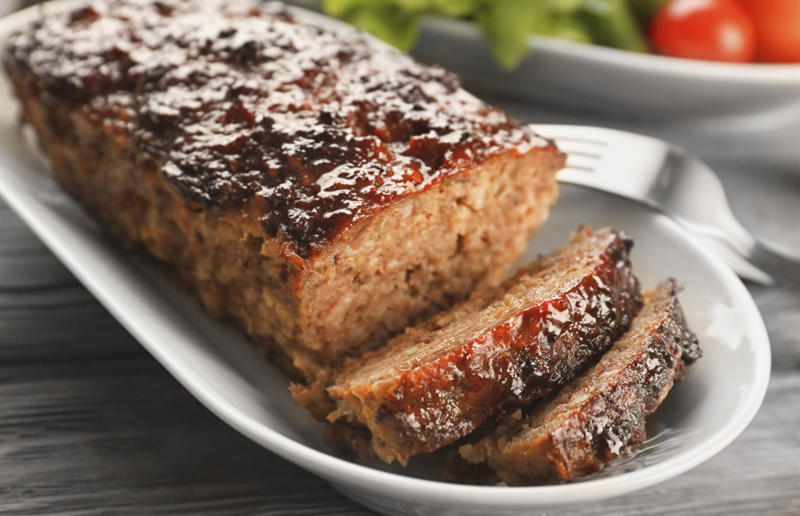 Meatloaf with gravy
