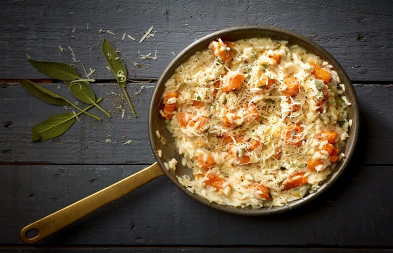 Ridiculously good rice recipes, Arancini, Bibimbap, Maqloubeh with aubergines and peppers, Stir-fried runner beans with holy basil, Jerk haddock and jollof rice salad, Butternut squash risotto, Cavolo nero biryani, Slow-cooked lamb shoulder with spiced rice, Prawn and cabbage fried rice, Stuffed aubergines