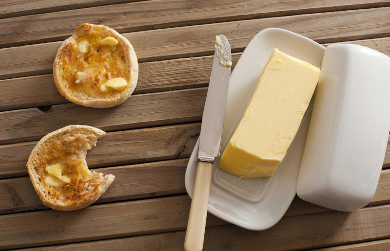 Keep butter in a butter dish 46. Use lard for perfect pastry, 45. Make soda bread if you need something speedy, 44. Use a wooden spoon, 43. Roast potatoes in hot fat, 42. Use leftover pastry for cheese straws, 41. Keep your vegetable scraps, 40. Don't cook fresh herbs, 39. Never boil stew, soup or stock, 38. Use cheese ends in mac ’n’ cheese, 37. Cook your pasta in stock, 36. Try flour for the crispiest bacon, 35. Transfer sugar into airtight containers, 34. Don’t overdo the cheese, 33. Separate the eggs for fluffy flannel cakes, 32. Cook bruised apples in pies, 31. Slice sprouting stems from garlic, 30. Top dishes with crushed crisps, 29. Embrace instant mash, 28. Keep butter in a butter dish, 27. Don’t ditch your stale bread, 26. Bake with room-temperature eggs, 25. Line cake tins to prevent sticking, 24. Use buttermilk to brine fried chicken, 23. Let cheesecake cool in the oven, 22. Melt chocolate over a pan of water, 21. Keep food warm in the oven, 20. Add bread to your sugar jar, 19. Grow your own herbs, tomatoes and chillies, 18. Save chicken bones for stock, 17. Keep records, 16. Make your own jams and chutneys, 15. Add more of what you need, 14. Weigh your eggs for the perfect sponge, 13. Roll lemons before squeezing, 12. Get some colour on meat, 11. Add vegetables towards the end of a stew, 10. Sift air into cakes, 9. Thicken sauces with cornflour, 8. Skim fat off the top, 7. Dry chicken to help it brown, 6. Invest in a cast iron pan, 5. Use juices from meat to make gravy, 4. Serve food on hot plates, 3. What grows together, goes together, 2. Save your fat