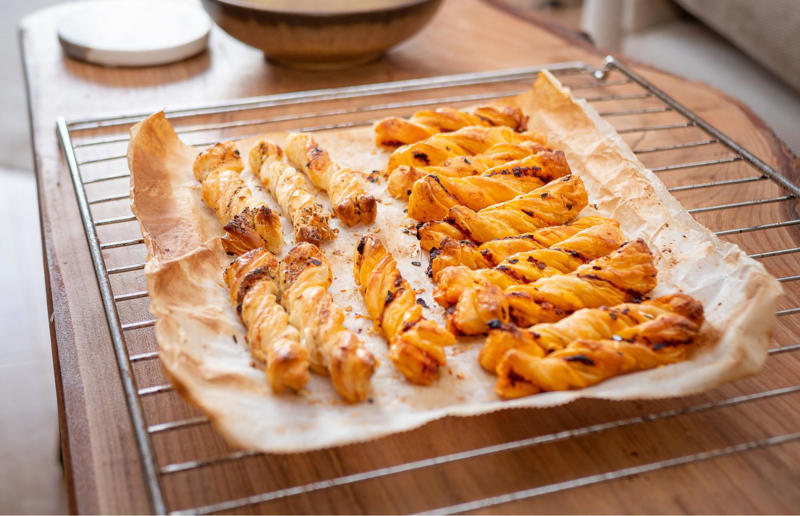 Make cheese straws with leftover pastry 46. Use lard for perfect pastry, 45. Make soda bread if you need something speedy, 44. Use a wooden spoon, 43. Roast potatoes in hot fat, 42. Use leftover pastry for cheese straws, 41. Keep your vegetable scraps, 40. Don't cook fresh herbs, 39. Never boil stew, soup or stock, 38. Use cheese ends in mac ’n’ cheese, 37. Cook your pasta in stock, 36. Try flour for the crispiest bacon, 35. Transfer sugar into airtight containers, 34. Don’t overdo the cheese, 33. Separate the eggs for fluffy flannel cakes, 32. Cook bruised apples in pies, 31. Slice sprouting stems from garlic, 30. Top dishes with crushed crisps, 29. Embrace instant mash, 28. Keep butter in a butter dish, 27. Don’t ditch your stale bread, 26. Bake with room-temperature eggs, 25. Line cake tins to prevent sticking, 24. Use buttermilk to brine fried chicken, 23. Let cheesecake cool in the oven, 22. Melt chocolate over a pan of water, 21. Keep food warm in the oven, 20. Add bread to your sugar jar, 19. Grow your own herbs, tomatoes and chillies, 18. Save chicken bones for stock, 17. Keep records, 16. Make your own jams and chutneys, 15. Add more of what you need, 14. Weigh your eggs for the perfect sponge, 13. Roll lemons before squeezing, 12. Get some colour on meat, 11. Add vegetables towards the end of a stew, 10. Sift air into cakes, 9. Thicken sauces with cornflour, 8. Skim fat off the top, 7. Dry chicken to help it brown, 6. Invest in a cast iron pan, 5. Use juices from meat to make gravy, 4. Serve food on hot plates, 3. What grows together, goes together, 2. Save your fat