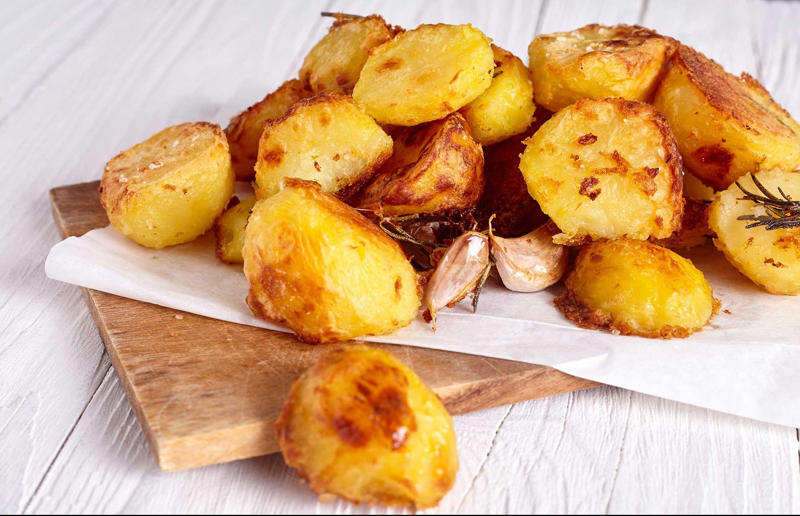 Roast potatoes in hot fat 46. Use lard for perfect pastry, 45. Make soda bread if you need something speedy, 44. Use a wooden spoon, 43. Roast potatoes in hot fat, 42. Use leftover pastry for cheese straws, 41. Keep your vegetable scraps, 40. Don't cook fresh herbs, 39. Never boil stew, soup or stock, 38. Use cheese ends in mac ’n’ cheese, 37. Cook your pasta in stock, 36. Try flour for the crispiest bacon, 35. Transfer sugar into airtight containers, 34. Don’t overdo the cheese, 33. Separate the eggs for fluffy flannel cakes, 32. Cook bruised apples in pies, 31. Slice sprouting stems from garlic, 30. Top dishes with crushed crisps, 29. Embrace instant mash, 28. Keep butter in a butter dish, 27. Don’t ditch your stale bread, 26. Bake with room-temperature eggs, 25. Line cake tins to prevent sticking, 24. Use buttermilk to brine fried chicken, 23. Let cheesecake cool in the oven, 22. Melt chocolate over a pan of water, 21. Keep food warm in the oven, 20. Add bread to your sugar jar, 19. Grow your own herbs, tomatoes and chillies, 18. Save chicken bones for stock, 17. Keep records, 16. Make your own jams and chutneys, 15. Add more of what you need, 14. Weigh your eggs for the perfect sponge, 13. Roll lemons before squeezing, 12. Get some colour on meat, 11. Add vegetables towards the end of a stew, 10. Sift air into cakes, 9. Thicken sauces with cornflour, 8. Skim fat off the top, 7. Dry chicken to help it brown, 6. Invest in a cast iron pan, 5. Use juices from meat to make gravy, 4. Serve food on hot plates, 3. What grows together, goes together, 2. Save your fat