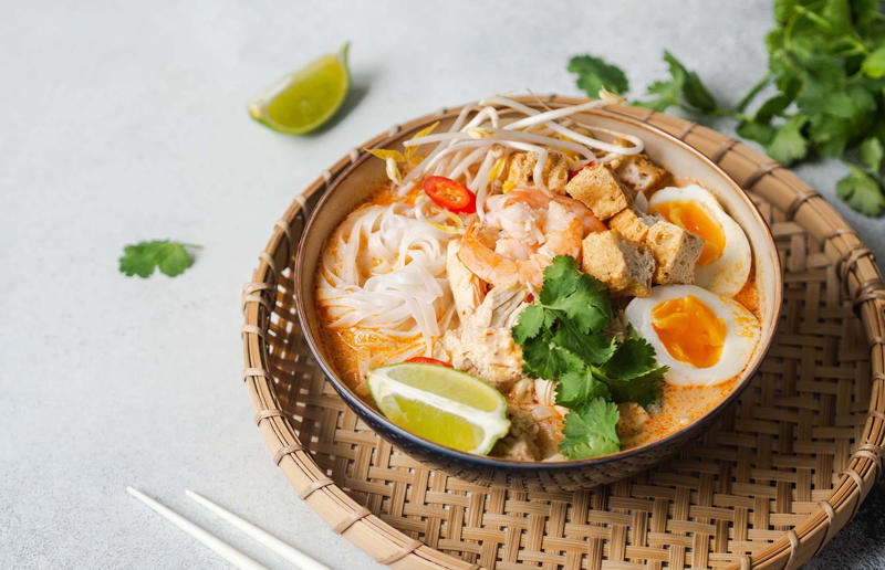 90. Peri peri chicken, Mozambique, 89. Sauerbraten, Germany, 88. Massaman, Thailand, 87. Spanakopita, Cyprus and Greece, 86. Cassoulet, France, 85. Banitsa, Bulgaria, 84. Barramundi, Australia, 83. Pastel de choclo, Chile, 82. Mole, Mexico, 81. Borscht, Ukraine, 80. Plov, Uzbekistan, 79. Bunny chow, South Africa, 78. Käsespätzle/ Käsknöpfle, Central Europe, 77. Chicken rice, Singapore, 76. Adobo, Philippines, 75. Rösti, Switzerland, 74. Falafel, Middle East, 73. Hoppers, Sri Lanka, 72. Nasi lemak, Malaysia, 71. Pupusa, El Salvador, 70. Beef rendang, Indonesia, 69. Tortilla de patatas, Spain, 68. French onion soup, France, 67. Colcannon, Ireland, 66. Bobotie, South Africa, 65. Haggis, Scotland, 64. Tamales, Central and South America, 63. Wiener schnitzel, Austria, 62. Feijoada, Brazil, 61. Souvlaki, Greece, 60. Laksa, Malaysia, 59. Clam chowder, USA, 58. Raclette, Switzerland, 57. Smørrebrød, Denmark, 56. Jollof rice, West Africa, 55. Poutine, Canada, 54. Goulash, Hungary, 53. Pho, Vietnam, 52. Biryani, India, 51. Arepa, Colombia and Venezuela, 50. Shawarma, Middle East, 49. Beef stroganoff, Russia, 48. Som tam, Laos, 47. Cacio e pepe, Italy, 46. Bouillabaisse, France, 45. Khachapuri, Georgia, 44. Ceviche, Peru, 43. Quesadilla, Mexico, 42. Masala dosa, India, 41. Moules frites, Belgium, 40. Köttbullar, Sweden, 39. Welsh rarebit, Wales, 38. Pierogi, Poland, 37. Poke, USA, 36. Tagine, Morocco, 35. Dim sum, China, 34. Gumbo, USA, 33. Kebab, Turkey, 32. Jerk chicken, Jamaica, 31. Singapore noodles, Hong Kong, 30. Asado, Argentina, 29. Beef Wellington, England, 28. Moussaka, Greece, 27. Tahdig, Iran, 26. Murgh makhani, India, 25. Gnocchi, Italy, 24. Sushi, Japan, 23. Texas-style barbecue, USA, 22. Fish and chips, UK, 21. Carbonara, Italy, 20. Tom yum soup, Thailand, 19. Cataplana, Portugal, 18. Mezze, Middle East, 17. Pad Thai, Thailand, 16. Steak frites, France, 15. Shakshuka, Middle East, 14. Tapas, Spain, 13. Gua bao, Taiwan, 12. Boeuf bourguignon, France, 11. Peking duck, China, 10. Chicken parmigiana, USA, 9. Bibimbap, South Korea, 8. Paella, Spain, 7. Tacos, Mexico, 6. Southern fried chicken, USA, 5. Sausage and mash, UK, 4. Ragù alla Bolognese, Italy, 3. Ramen, Japan, 2. Hamburger, USA