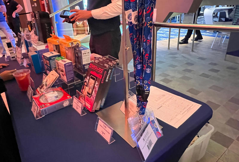 I refuse to buy lanyards on the ships.