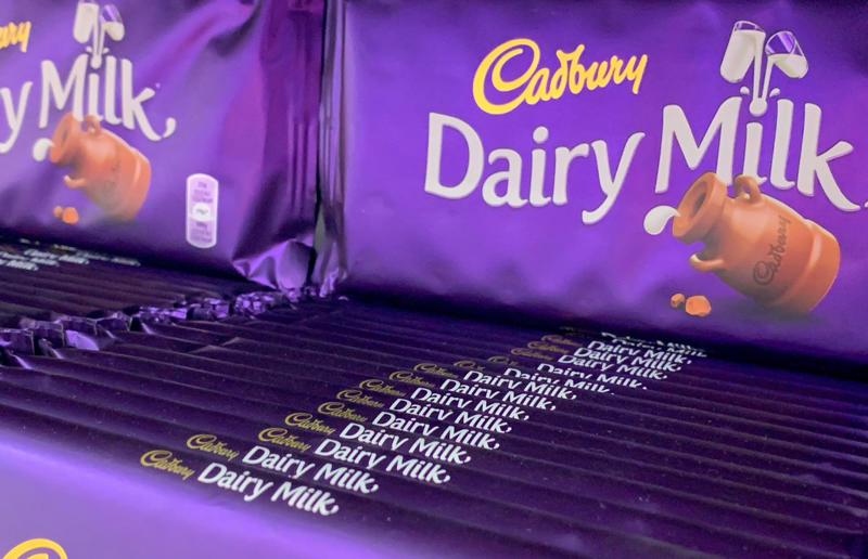 Cadbury 23. Vegemite, 22. Haribo, 21. French’s Mustard, 20. Kraft, 19. Lurpak, 18. Hershey's, 17. Carnation, 16. Kellogg’s, 15. Oscar Mayer, 14. Lyle’s Golden Syrup, 13. Barilla, 12. Quaker Oats, 11. Campbell's, 10. Pillsbury, 9. Heinz, 8. Dr. Oetker, 7. Maggi, 6. Tabasco, 5. Lindt, 4. Knorr, 3. Lea & Perrins, 2. Cadbury, 1. Maille