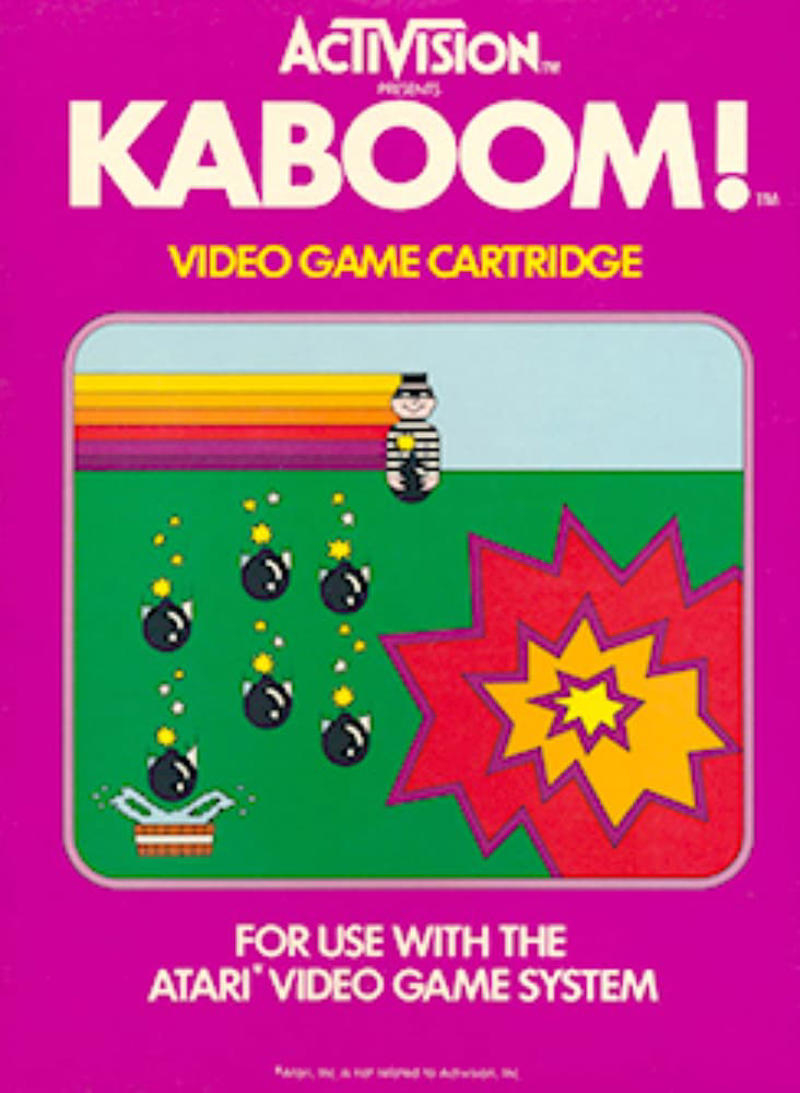 "Pac-Man", "Space Invaders", "Pitfall!", "Frogger", "Asteroids", "Defender", "E.T. the Extra-Terrestrial", "Ms. Pac-Man", "Demon Attack", "Night Driver", "Berzerk", "Centipede", "Warlords", "Breakout", "Adventure", "Laser Blast", "Freeway", "Kaboom!", "Yars' Revenge", "Atlantis", "Star Wars: The Empire Strikes Back", "Cosmic Ark", "Megamania", "Raiders of the Lost Ark"