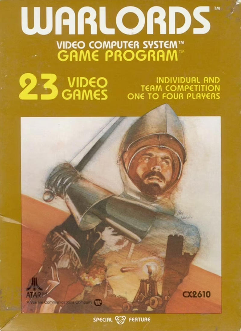 "Pac-Man", "Space Invaders", "Pitfall!", "Frogger", "Asteroids", "Defender", "E.T. the Extra-Terrestrial", "Ms. Pac-Man", "Demon Attack", "Night Driver", "Berzerk", "Centipede", "Warlords", "Breakout", "Adventure", "Laser Blast", "Freeway", "Kaboom!", "Yars' Revenge", "Atlantis", "Star Wars: The Empire Strikes Back", "Cosmic Ark", "Megamania", "Raiders of the Lost Ark"