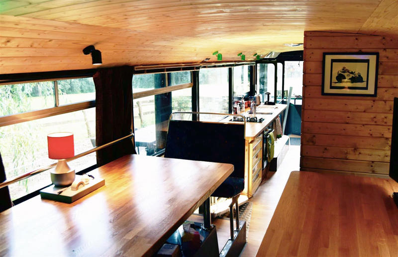 Olive the bus: after Wow-factor homes on wheels, Hopscotch the Globe Airstream: after, Amazon van home: before, Amazon van home: after, Beans the transit van: before, Beans the transit van: after, Juniper the horse box, Juniper the horse box: before, Juniper the horse box: after, Olive the bus, Olive the bus: before, Olive the bus: after, Castaway railway carriages, Castaway railway carriages: before, Castaway railway carriages: after, Green camper truck, Green camper truck: before, Green camper truck: after, Boho beige camper: before, Boho beige camper: after, Algie the builder's van, Algie the builder's van: before, Algie the builder's van: after, '99 Blue Bird school bus, '99 Blue Bird school bus: before, '99 Blue Bird school bus: after, Travis the transit: before, Travis the transit: after