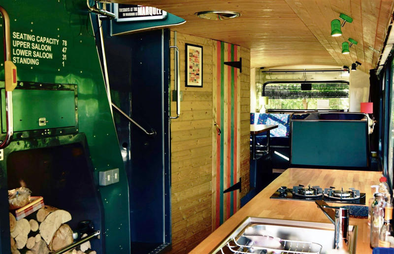 Olive the bus: after Wow-factor homes on wheels, Hopscotch the Globe Airstream: after, Amazon van home: before, Amazon van home: after, Beans the transit van: before, Beans the transit van: after, Juniper the horse box, Juniper the horse box: before, Juniper the horse box: after, Olive the bus, Olive the bus: before, Olive the bus: after, Castaway railway carriages, Castaway railway carriages: before, Castaway railway carriages: after, Green camper truck, Green camper truck: before, Green camper truck: after, Boho beige camper: before, Boho beige camper: after, Algie the builder's van, Algie the builder's van: before, Algie the builder's van: after, '99 Blue Bird school bus, '99 Blue Bird school bus: before, '99 Blue Bird school bus: after, Travis the transit: before, Travis the transit: after