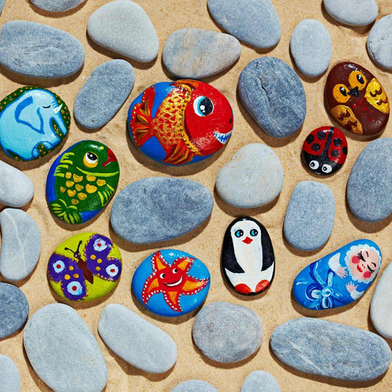 Paint Stones, Build a Cornhole Set, Make a Bird Feeder or Birdhouse, Construct a Toy Box